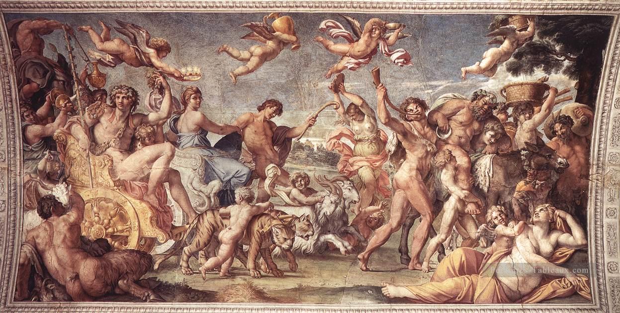Triomphe de Bacchus et Ariadne Baroque Annibale Carracci Peintures à l'huile